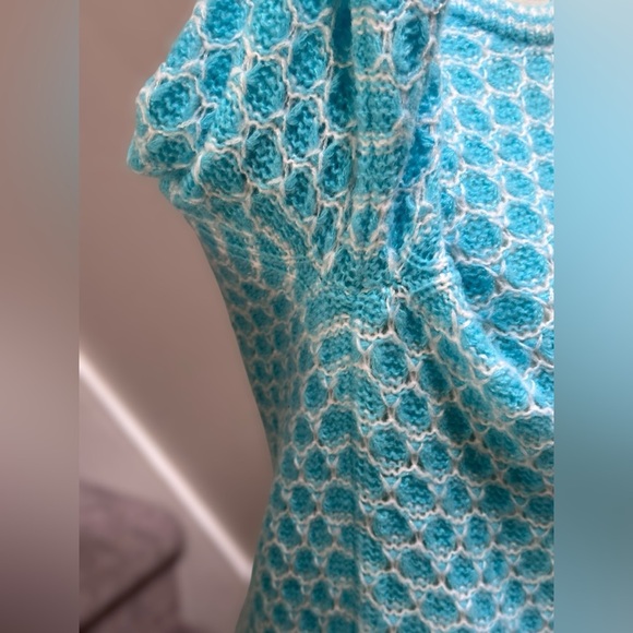 Lilly Pulitzer Wool Blend Corabella Turquoise Shore Sweater Women’s XS Preppy - Picture 8 of 15